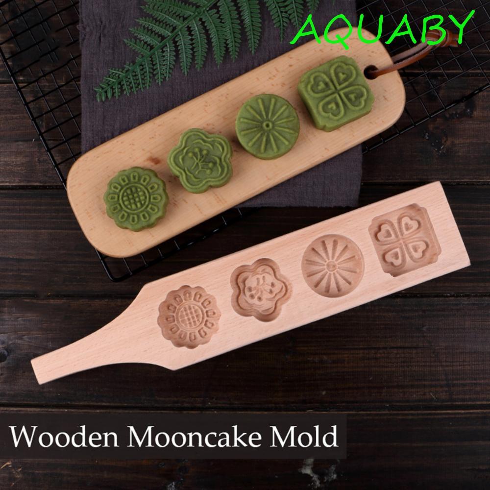 AQUABY Maamoul Form ช็อกโกแลตเบเกอรี่ Kitchen Pastry Moon Cake Mould