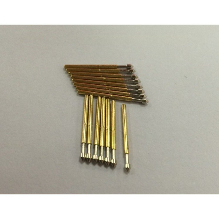 Huarong Probe Spring Test Pin P75-E2/E หัวกรวยนิกเกิล-Plated PCB Board Probe 1#测试针 HTTS