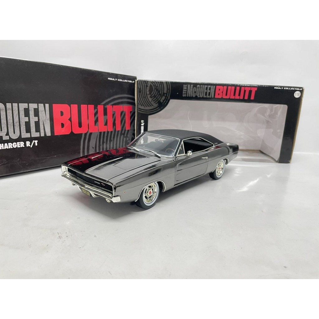 Auto World 1/18 Dodge Charger R/T War Horse McQueen Bullitt Varnish Brushed Version Original Package