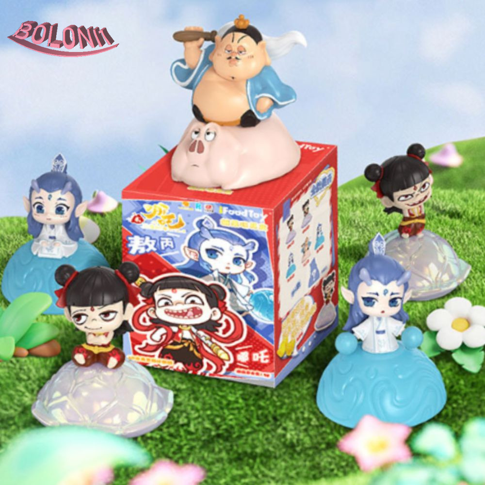 BO NeZha2 Action Figure, รุ่น Q Ao Bing NeZha2 ของเล่น,คอลเลกชัน Ao Guang ตกแต่งโต๊ะพร้อมฐาน Ao Bing