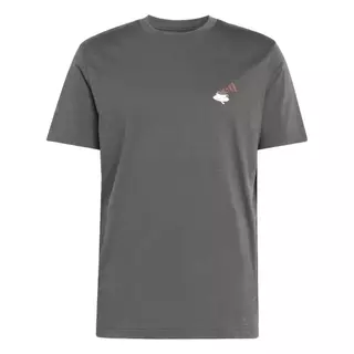 adidas ไลฟ์สไตล์ เสื้อยืดพิมพ์ลาย COFFEE CAFE CHEESECAKE ผู้ชาย สีเทา KB2499