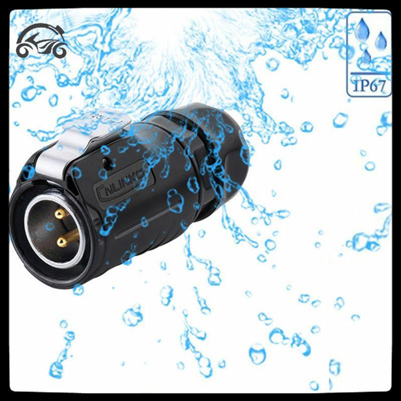 [8C11] 500V 12V / 24V IP67 ปลั๊กกลม เต้ารับ ปลั๊กขั้วต่อพร้อมฝาปิดกันน้ํา [8C]