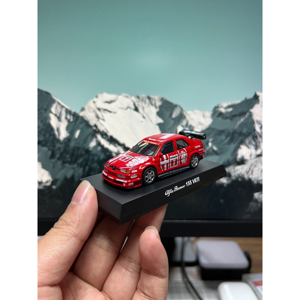 1/64 Jingshang kyosho Alfa Romeo 155 V6TI เบอร์ 7 Alfa Romeo 155 V6TI #7 No Card No Box Appearance O