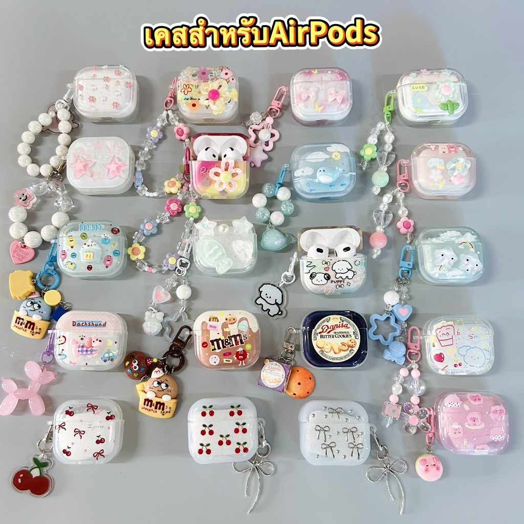 เคสหูฟังJ201 เคสหูฟัง เคสใสการ์ตูนนูน Airpods3 J201 เคสหูฟังบลูทูธ เคสหูฟังไร้สาย Hoco EW 46 J206 เค