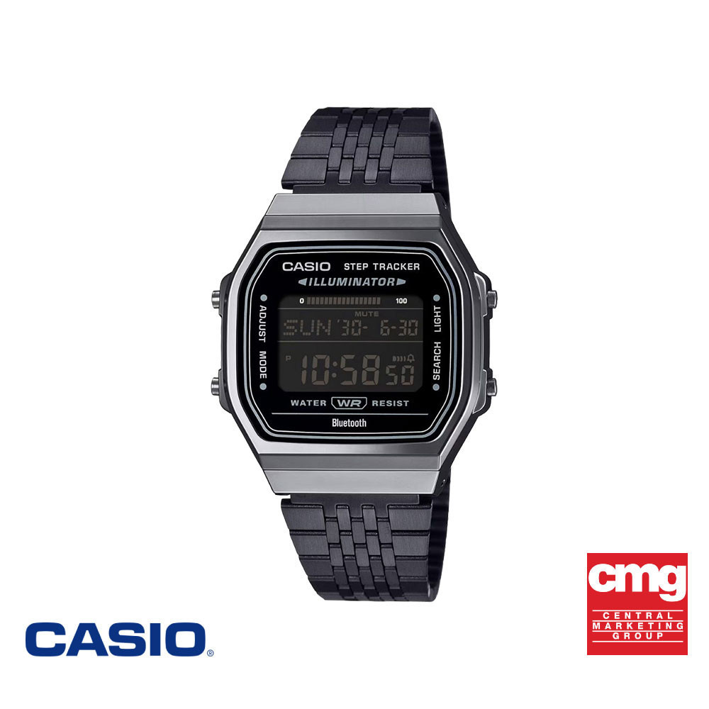 CASIO นาฬิกาข้อมือ CASIO รุ่น ABL-100WEGG-1BDF สายสเตนเลส สีดำ