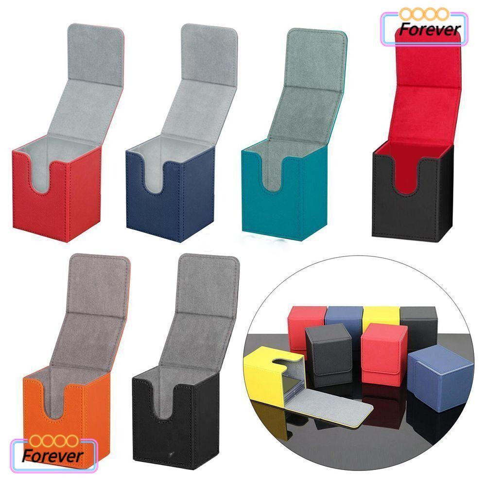 FOREVER Game MTG Trading Card Holder, Organizer Collectible Game Deck Box, Collection Box Storage PU Gift Box Children