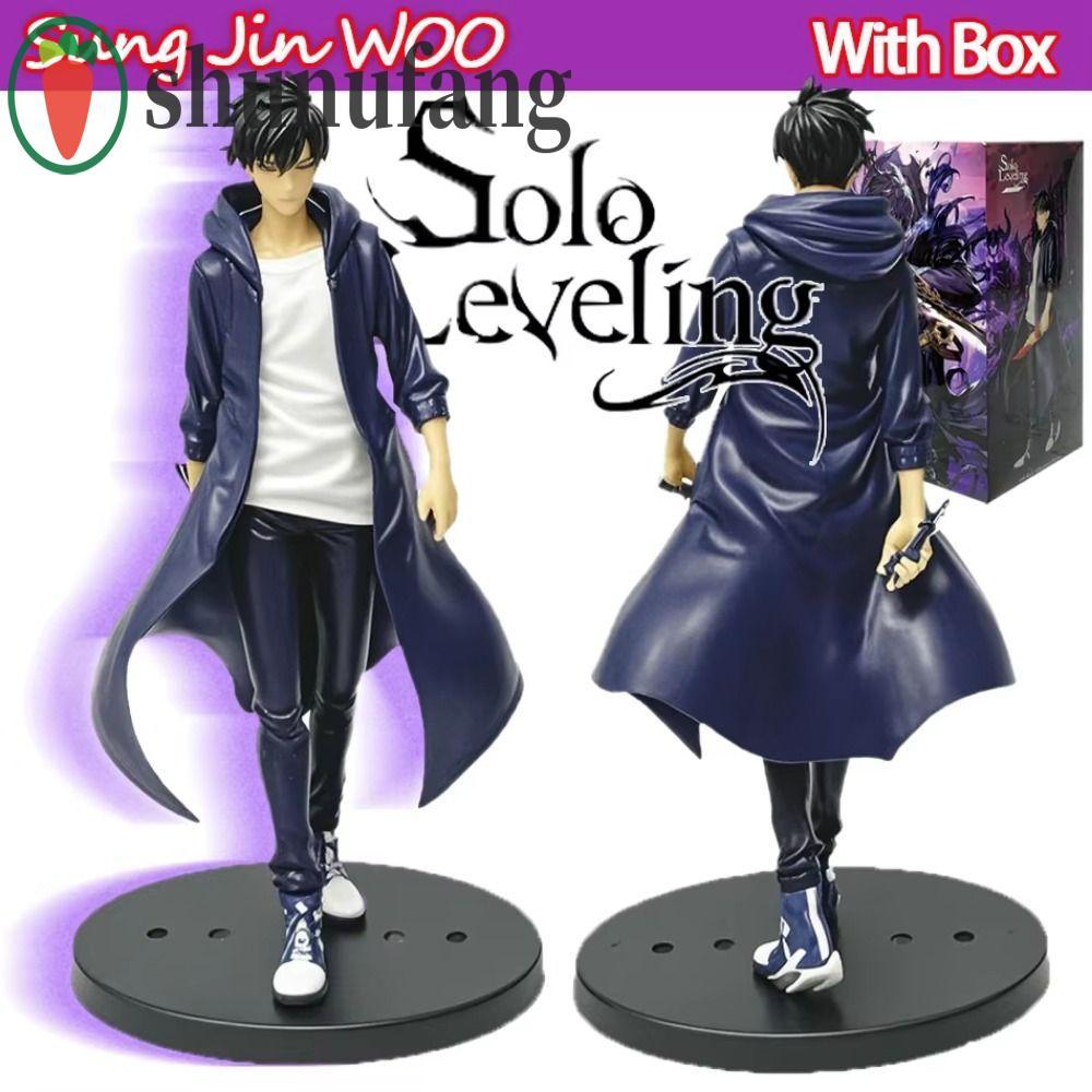 UNUF Solo Leveling Figure, Anime Merchanting Posture Sung Jinwoo Action Figure, ตกแต่งบ้านตุ๊กตา PVC
