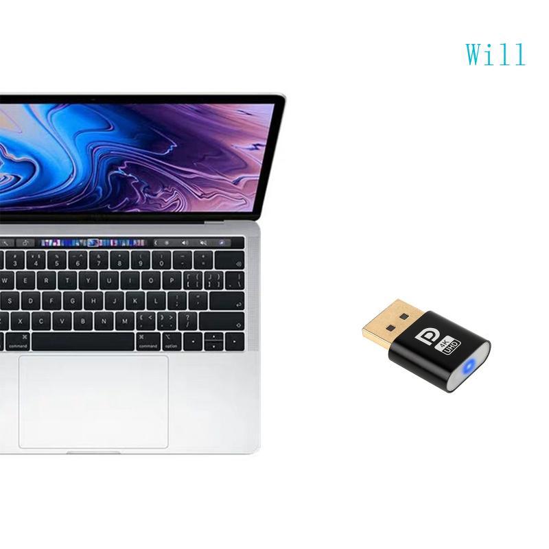 จะ DP Dummy Plug Virtual Display Adapter Edid Headless DP 4k Display Emulator Virtual อุปกรณ์เสริม G