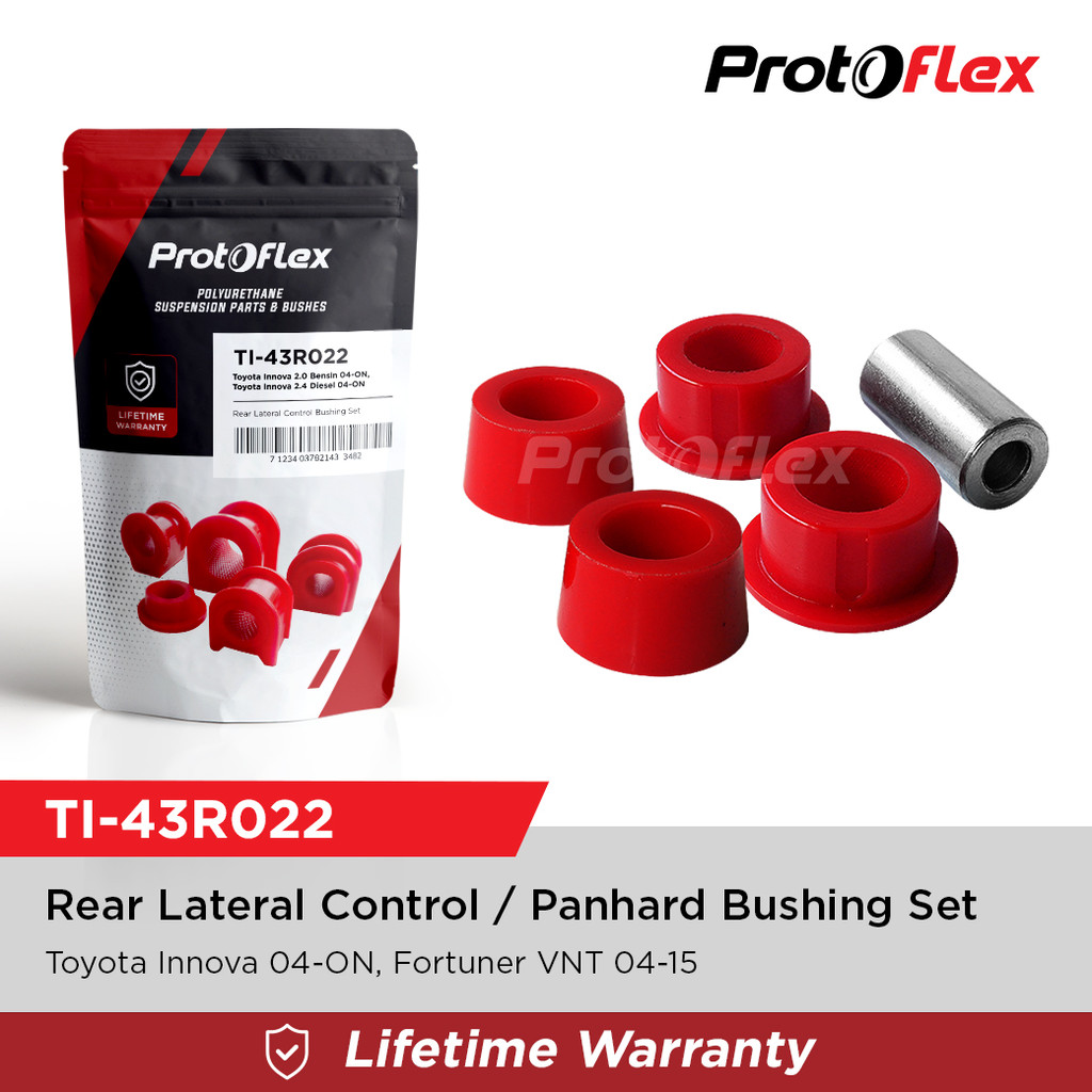 Protoflex บูชกันเซหลัง TOYOTA INNOVA GEN 1 AN40 GEN 2 AN140 (04-ON) บูชโพลียูรีเทน