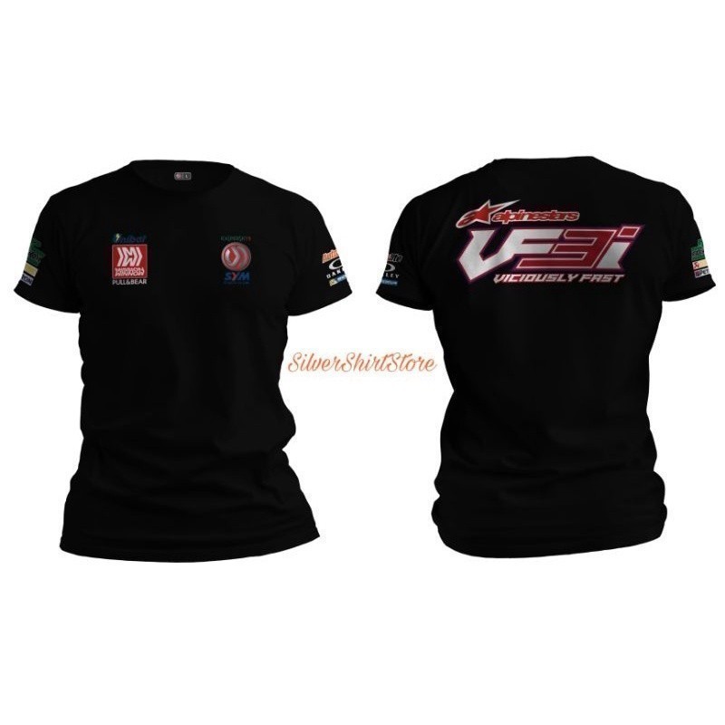 ใหม่!! 2025 เสื้อยืดแฟชั่น V2 Sym Vf3i Motorsport (เสื้อยืดไมโครไฟเบอร์) เสื้อยืดกลางแจ้ง เสื้อไมโคร