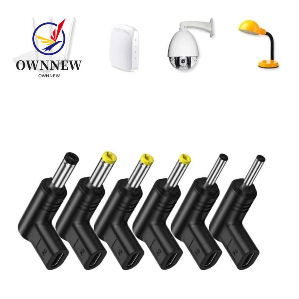 OWNNEW USB C PD to DC Power Connector, 5V 9V 12V Universal Type C to DC Jack Plug, Type-C PD Convert