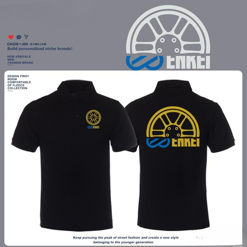 HOT!ล้อ ENKEI RPF1, เสื้อแขนสั้น, รถแต่ง JDM RS05RR (รถแต่งสไตล์ญี่ปุ่น), เสื้อโปโลผู้ชาย - สินค้าทั
