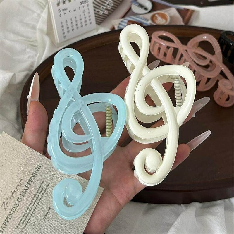 แฟชั่นดนตรี Note Shape Big Grips คลิป Hairpin Headwear อุปกรณ์เสริม