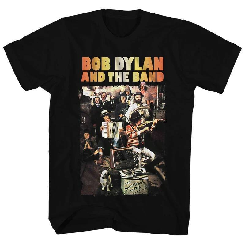 vintage T-shirt เสื้อยืดกราฟิกสไตล์ Retro Harajuku สไตล์โลหะหนัก สำหรับผู้ชาย โดย Bob Dylan