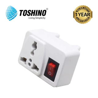 Toshino ปลั๊กแปลงขามีสวิทซ์ รุ่น CO-6S 3ขา เป็น 2ขา ปลั๊กไฟ