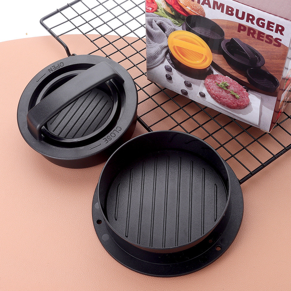 เบอร์เกอร์กดรอบpp Beef Pastry Press DIY คู่มือกด Burger Pastry Mold D7ZP
