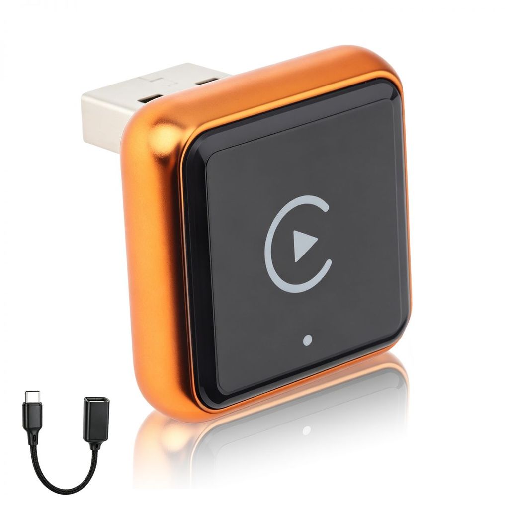อะแดปเตอร์ CarPlay ไร้สาย 2 in 1 สําหรับอัพเกรด CarPlay แบบมีสายหรือสาย Android เป็นไร้สาย, Mini Plu