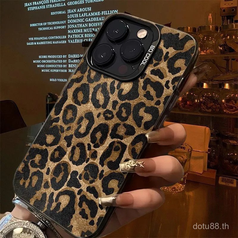 เคสโทรศัพท์ เคสป้องกันโทรศัพท์ อินเทรนด์เสือดาวพิมพ์แฟชั่นเคสป้องกันสนุกเหมาะสําหรับ iPhone 17promax