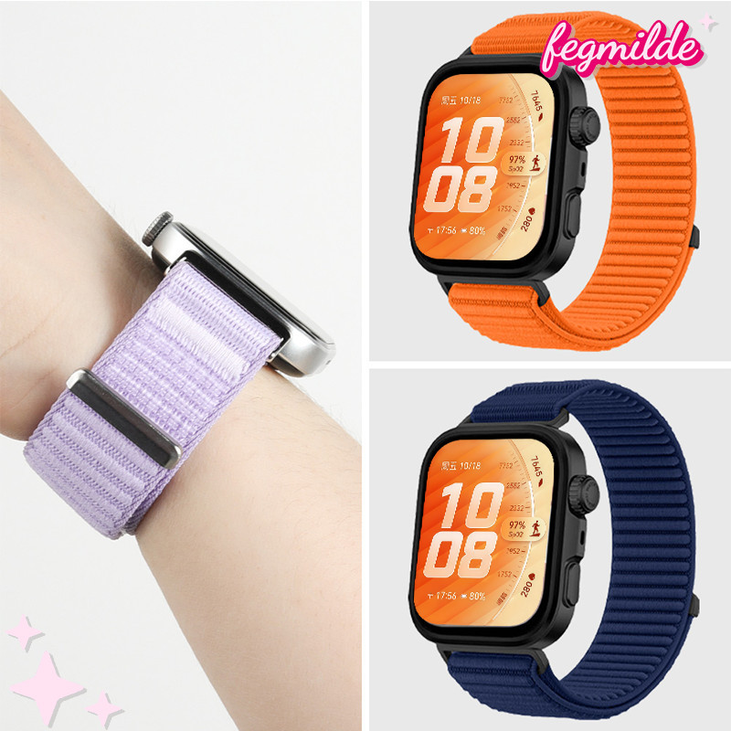 สายรัดแบบห่วงไนลอนสำหรับกีฬา for Huawei Watch Fit 5 4 3 / 5 Pro / 4 Pro อุปกรณ์เสริมสายรัดนุ่ม for Huawei Fit 3