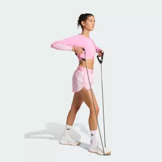 adidas Gym & Training กางเกงขาสั้นผ้าทอ Hyperglam ผู้หญิง สีชมพู KR0422