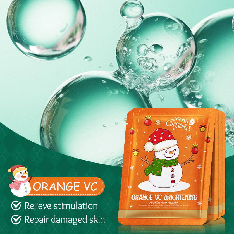 SADOER Christmas Sweet Orange VC Brightening Mask Moisturizing Mask Patch