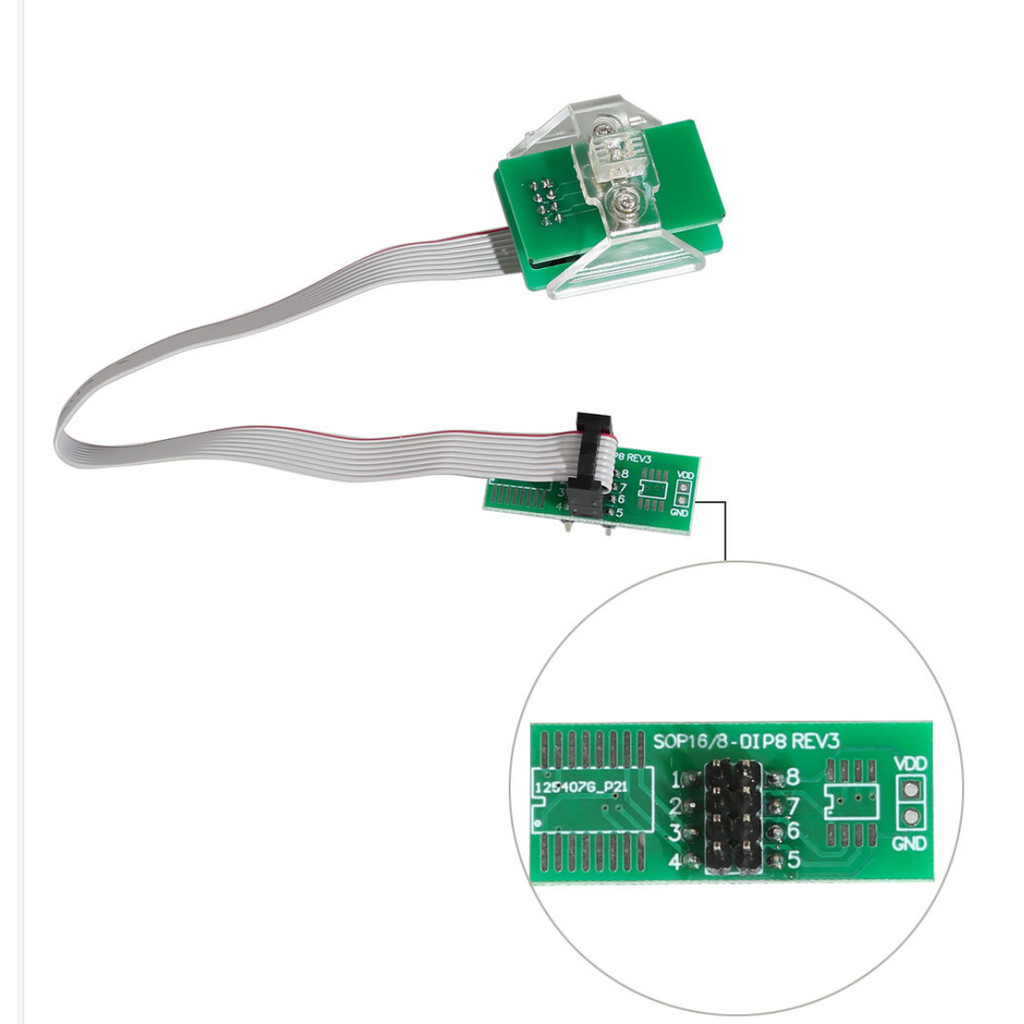 อะแดปเตอร์ 8Pin คลิปแปดเหลี่ยม Eepro คลิปสําหรับ iProg/สีส้ม/XPROG ฯลฯ