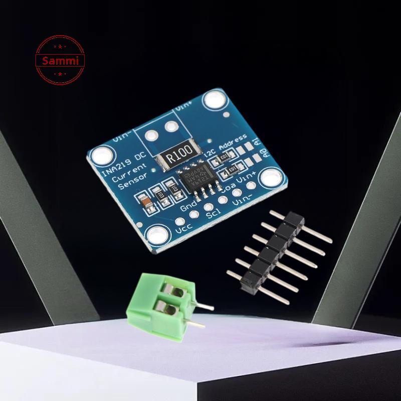Sammi 1/3/5pcs INA219 โมดูลสีฟ้า DIY 3V-5V IIC I2C MCU-219 Bidirectional Current Power Supply Monito