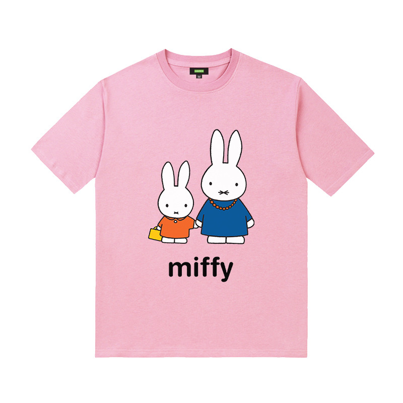 【Miffy】COD ชุดเด็ก น่ารัก สำหรับเด็กผู้หญิง Girls T Shirt ผ้าเจอร์ซี่ แขนระบาย สกรีนด้วยลายแฟชั่น
