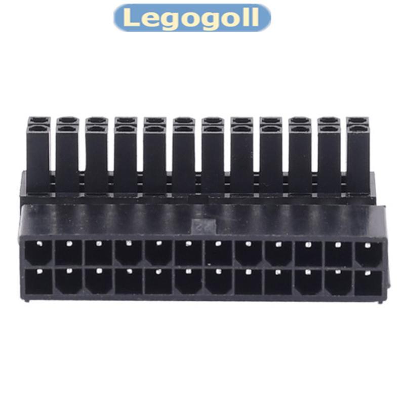 Legogoll ATX 24Pin 90 องศา 24 พินถึง 24 พินอะแดปเตอร์ปลั๊กไฟเมนบอร์ดโมดูลาร์สําหรับสายไฟใหม่