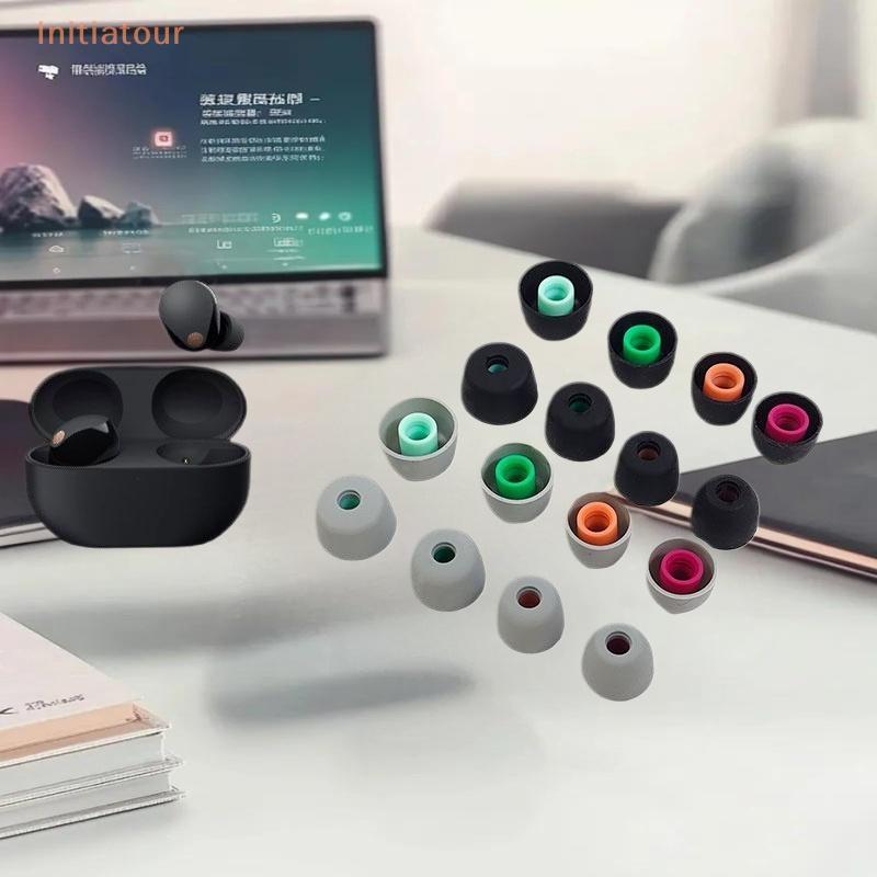 [Initiatour] 6 ชิ้นหูฟังปลั๊กอุดหูซิลิโคนหูเคล็ดลับสําหรับ Sony WF-1000XM5 1000XM4 1000XM3 Oneplus B