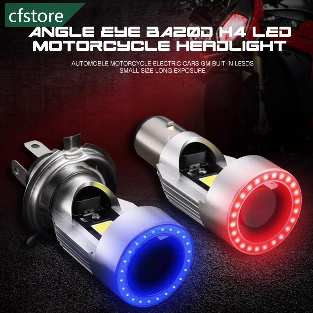 CSE H4 BA20D รถจักรยานยนต์ Angel Eye LED ไฟหน้า H6 สกู๊ตเตอร์หลอดไฟมอเตอร์ไซด์ DRL 12V-80V