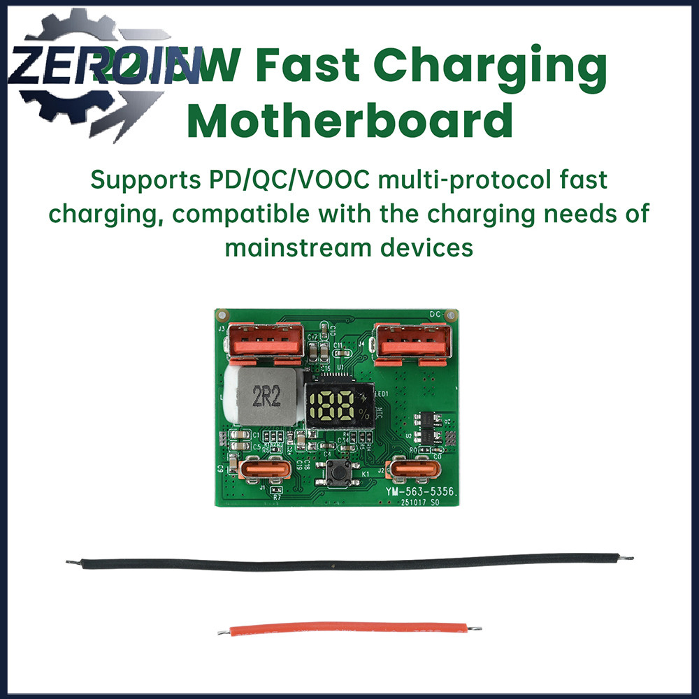 22.5W Fast Charging เมนบอร์ด Power Bank DIY โมดูลแบบพกพา Power Bank DIY ชุดรองรับ PD QC VOOC
