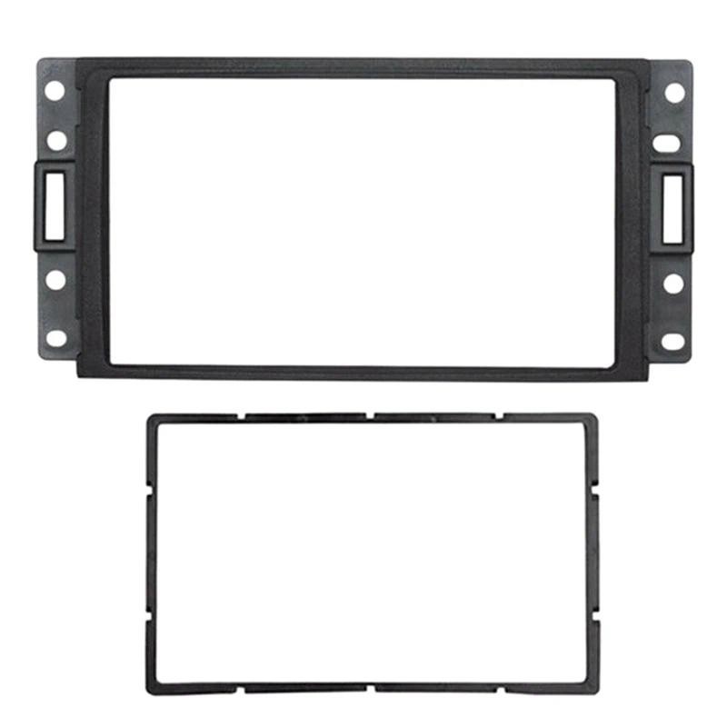 Double Din Fascia สําหรับ HUMMER H3 /SAAB 97X/Corvette วิทยุ DVD สเตอริโอ CD แผง Dash Mount Trim กรอ