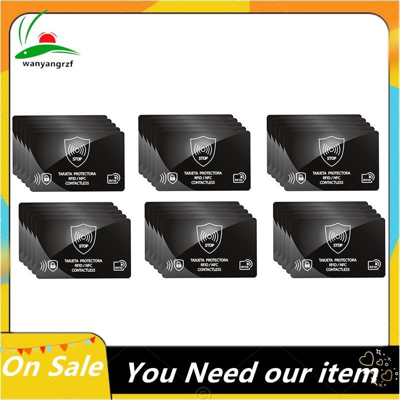 RFID Blocking Card Holder Anti-Theft Shield Case 30 ชิ้น Secure Wallet IC Bank Card Protection Block