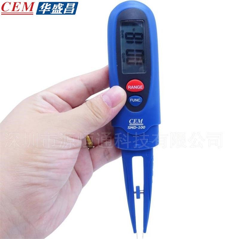 Huashengchang Tester Electronic Test จัดส่งฟรีมัลติมิเตอร์แบบปากกาดิจิตอล SMD-100 ส่วนประกอบอัตโนมัต