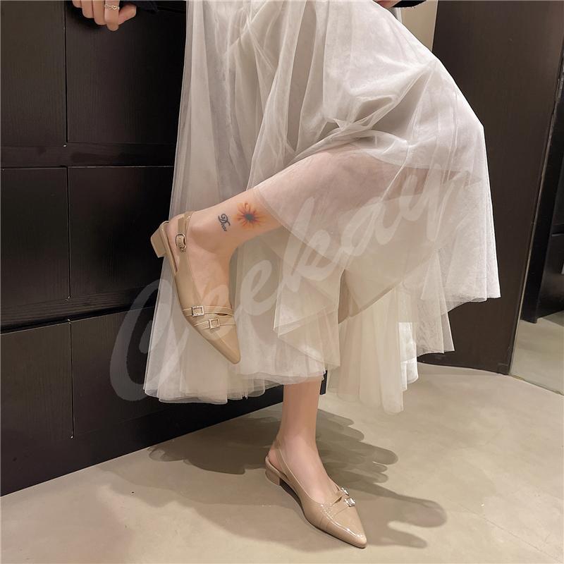 รองเท้าคัชชูรองเท้าใส่ทำงาน รองเท้าใส่ลำลองสายรัดส้นรองเท้าผู้หญิงมาใหมCK61 ราคา ถูกที่สุด ดีลบีเคเค แกลเลอรีภาพที่ 8