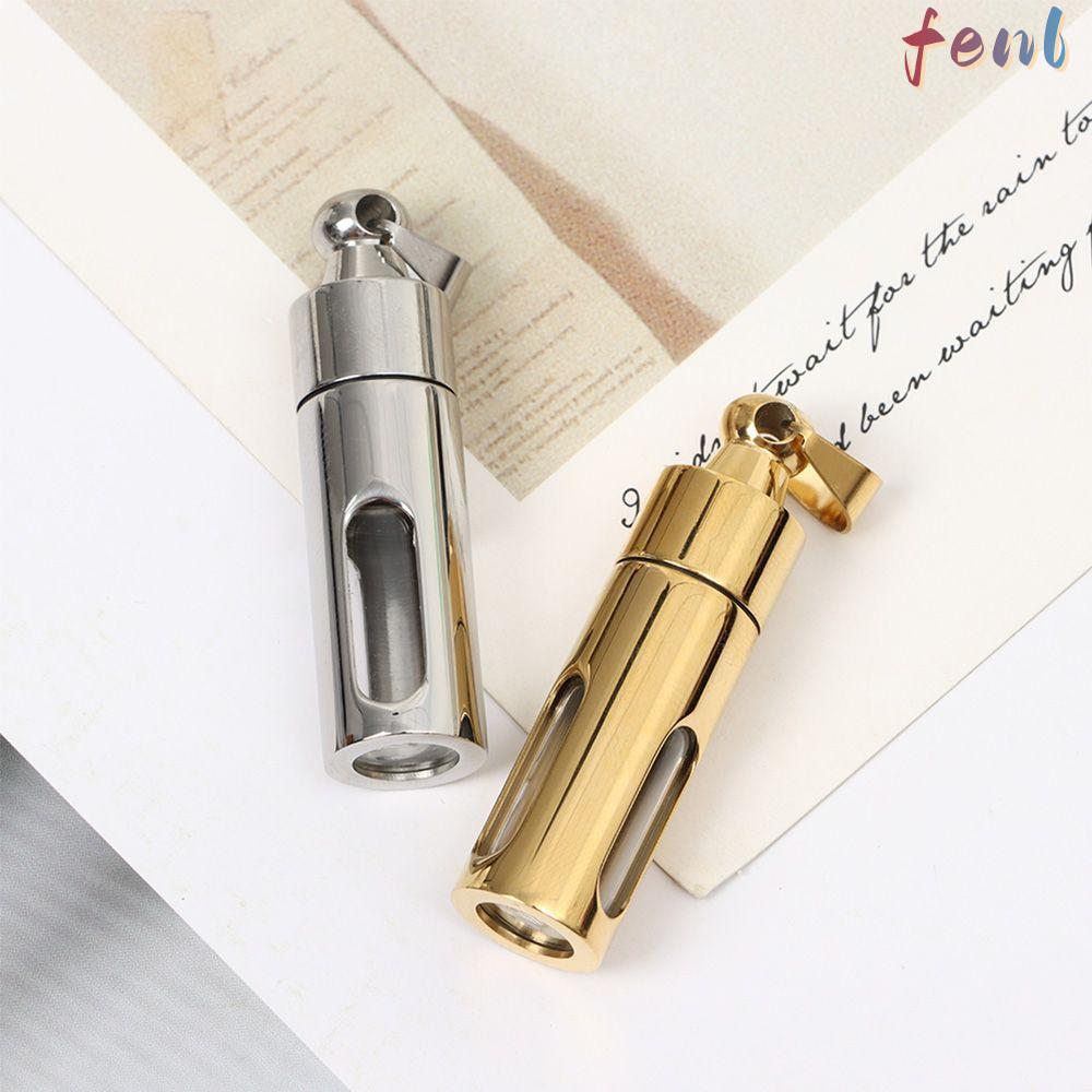 FENL Perfume Vial Pendant Memorial Gift DIY สร้อยคอ