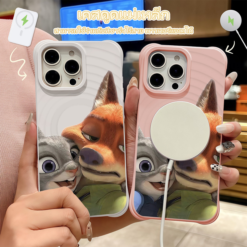 ✨จัดส่งในพื้นที่✨เคสมือถือการ์ตูน Fox เหมาะสำหรับ iPhone16 15 14Pro 13 11 12Promax Plus และรองรับการ