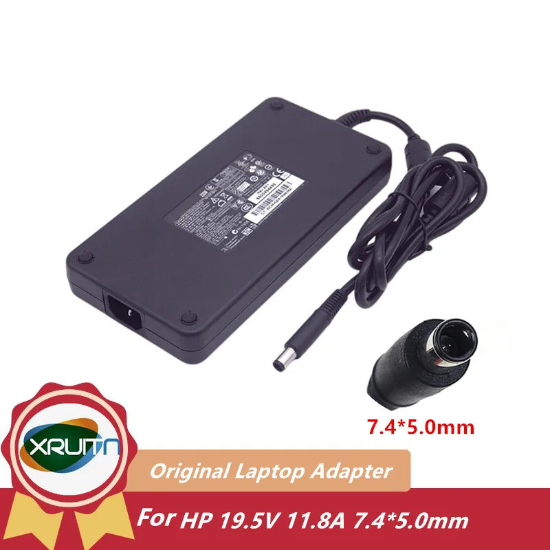 สําหรับ HP Original 19.5V 11.8A 230W 7.4*5.0 มม.แล็ปท็อปอะแดปเตอร์ AC power Charger บาง 608432-001 P
