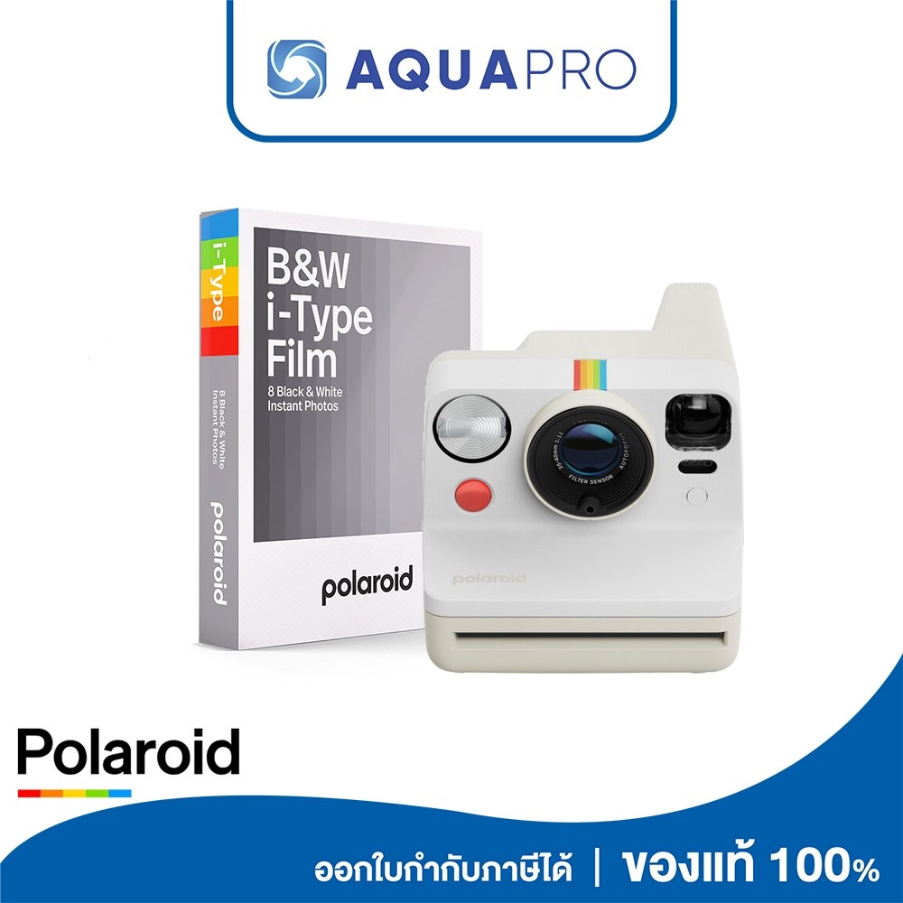 Polaroid Now Generation 3 + Polaroid B&W Film for 600  ประกันศูนย์ไทย By Aquapro