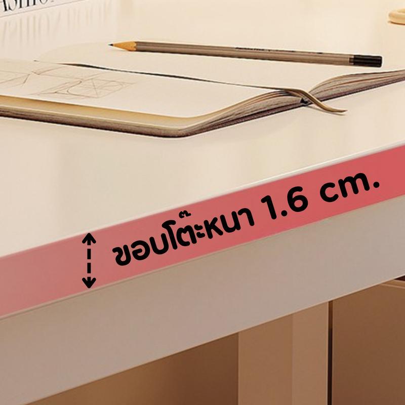 WOODPANDA [ความหนา 16 mm.] โต๊ะออฟฟิศ โต๊ะทำงาน โต๊ะอ่านนั่งหนัง แข็งแรง มีความหนาแน่น และ ทนทานต่อก