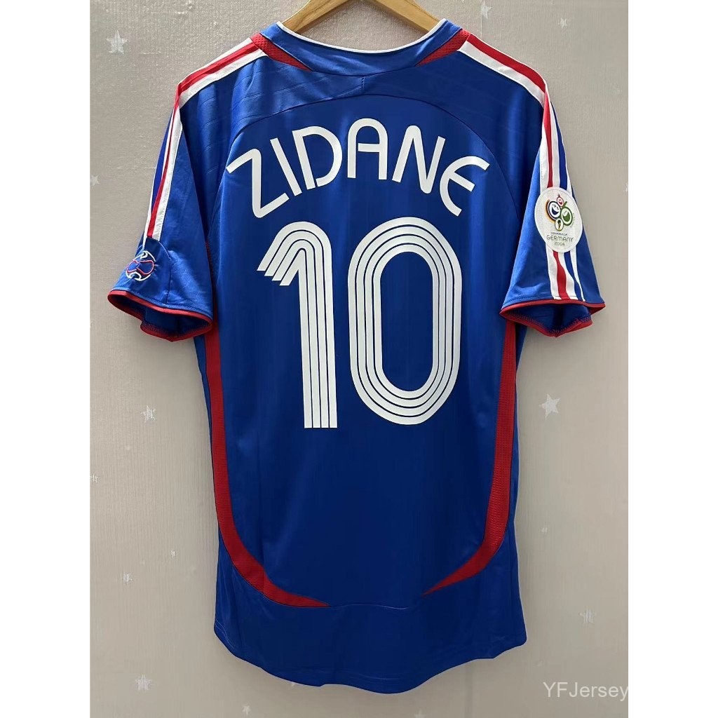 2006 World Cup France Home Retro Soccer Jersey Top Quality T-Shirt Football Jersey ZIDANE 10 HENRY 1