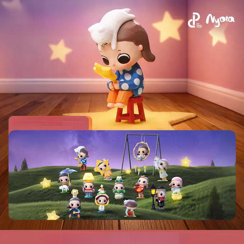 P POPMART Nyota Nyota You We Are All Stars Series รูปกล่องลึกลับเครื่องประดับ