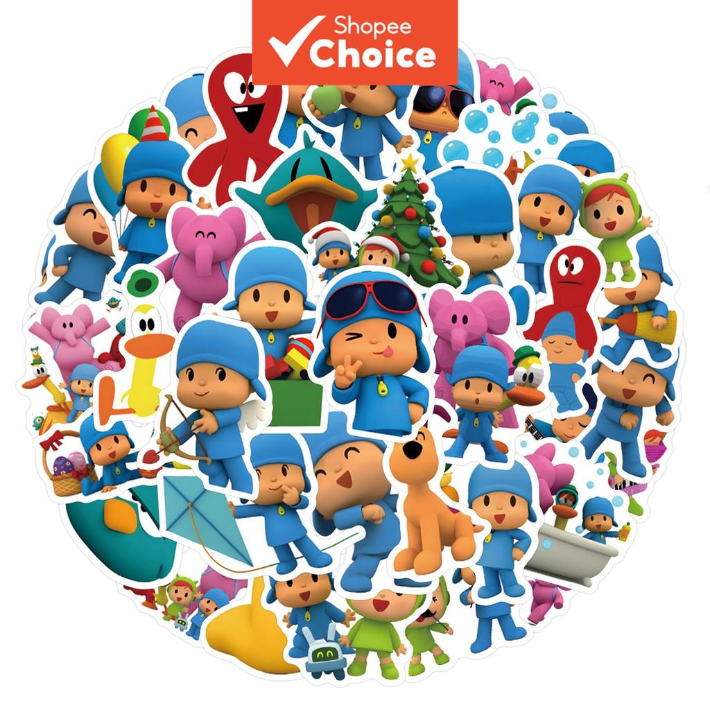 Pocoyo 275pcs สติกเกอร์ Y2K Downtown Aesthetics สติกเกอร์อะนิเมะโรแมนติก 80s ตลก Art Cool Deacl Pack ตกแต่งคริสต์มาสกระเป๋าเดินทาง DIY กระเป๋าเดินทาง Party ของขวัญ