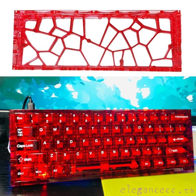 ELEGAN 1PC Openwork Keyboards Case สําหรับ GH60 GT60 Mechanical Keyboards การกระจายความร้อนน้ําหนักเบาและติดตั้งง่าย