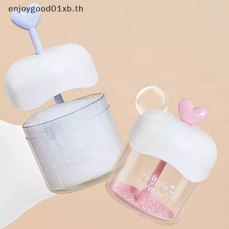 EDTH แบบพกพา Face Cleanser อาบน้ําแชมพูเจลโฟม Maker Bubble Press Foamer อุปกรณ์ทําความสะอาดฟองถ้วย Make Up Removal เครื่องมือ.