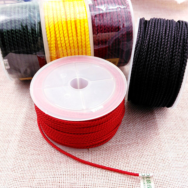 Boting ด้าย 2mm3mm สร้อยคอด้าย Hand-Braided เชือกด้ายมังกรจี้เชือก 1FP7
