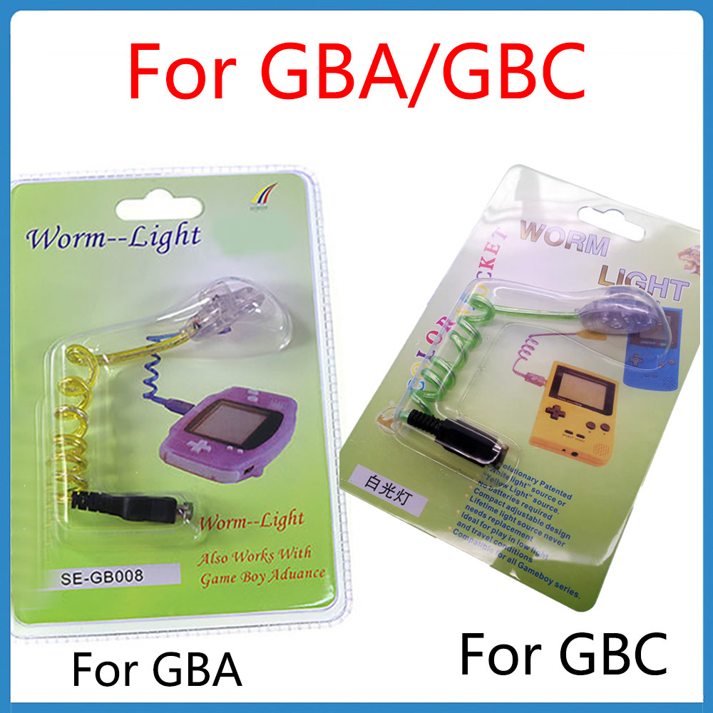 1 ชิ้นคุณภาพสูงใหม่สําหรับ GBA/GBC ยืดหยุ่น Serpentine โคมไฟ LED เกมอุปกรณ์เสริมสีสุ่มส่ง