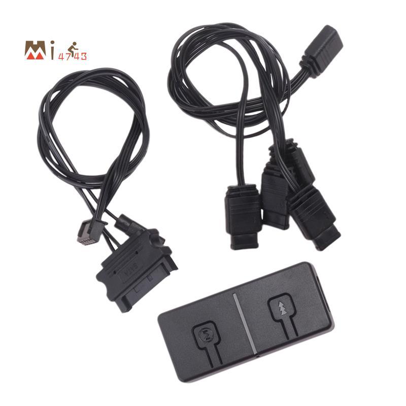 Mi47435V 3Pin ARGB ถึง 12V 4 Pin RGB Converter 5V ARGB ถึง 12V RGB Converter Sync พร้อมเมนบอร์ด
