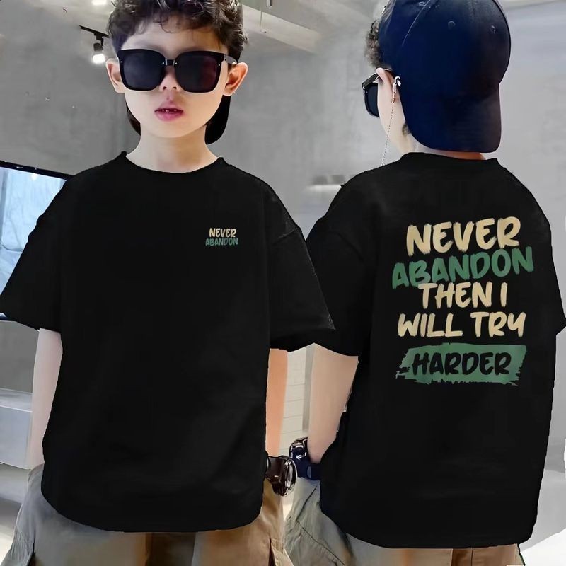 จัดส่งตลอด24ชั่วโมง COD เสื้อยืดเด็กชาย ผ้าฝ้ายแท้100% พิมพ์ลายแฟชั่น ใส่สบาย อายุ3-15ปี 100-150ซม. ราคาโรงงาน